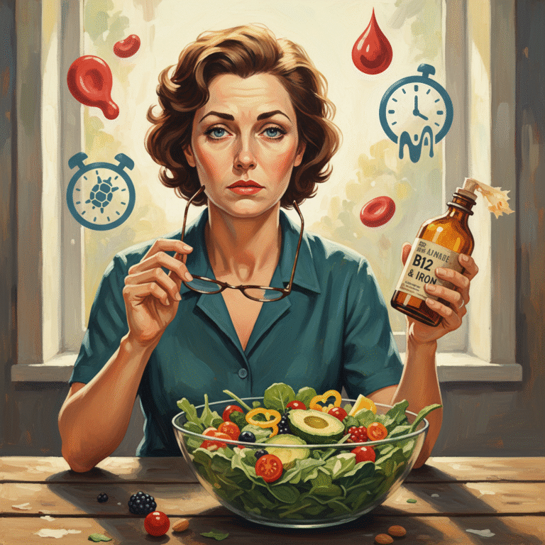 Długoletnia dieta wegetariańska u kobiet 30-40 lat – niedobory B12 i żelaza a zdrowie oczu i metabolizmu