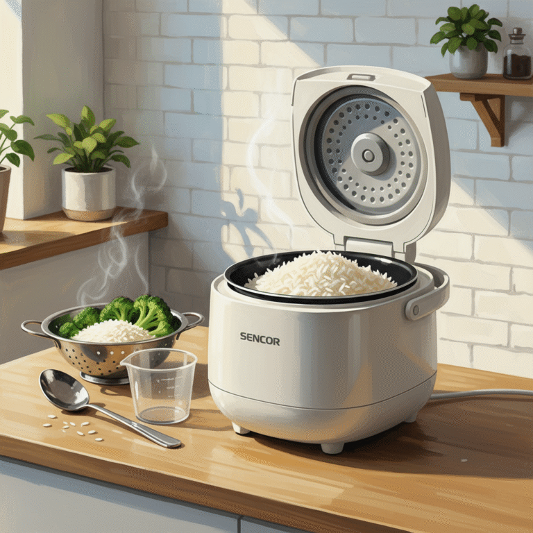 Odkrywamy Sencor SRM 0670WH – mały ryżowar low carb, który ułatwia zdrowe gotowanie