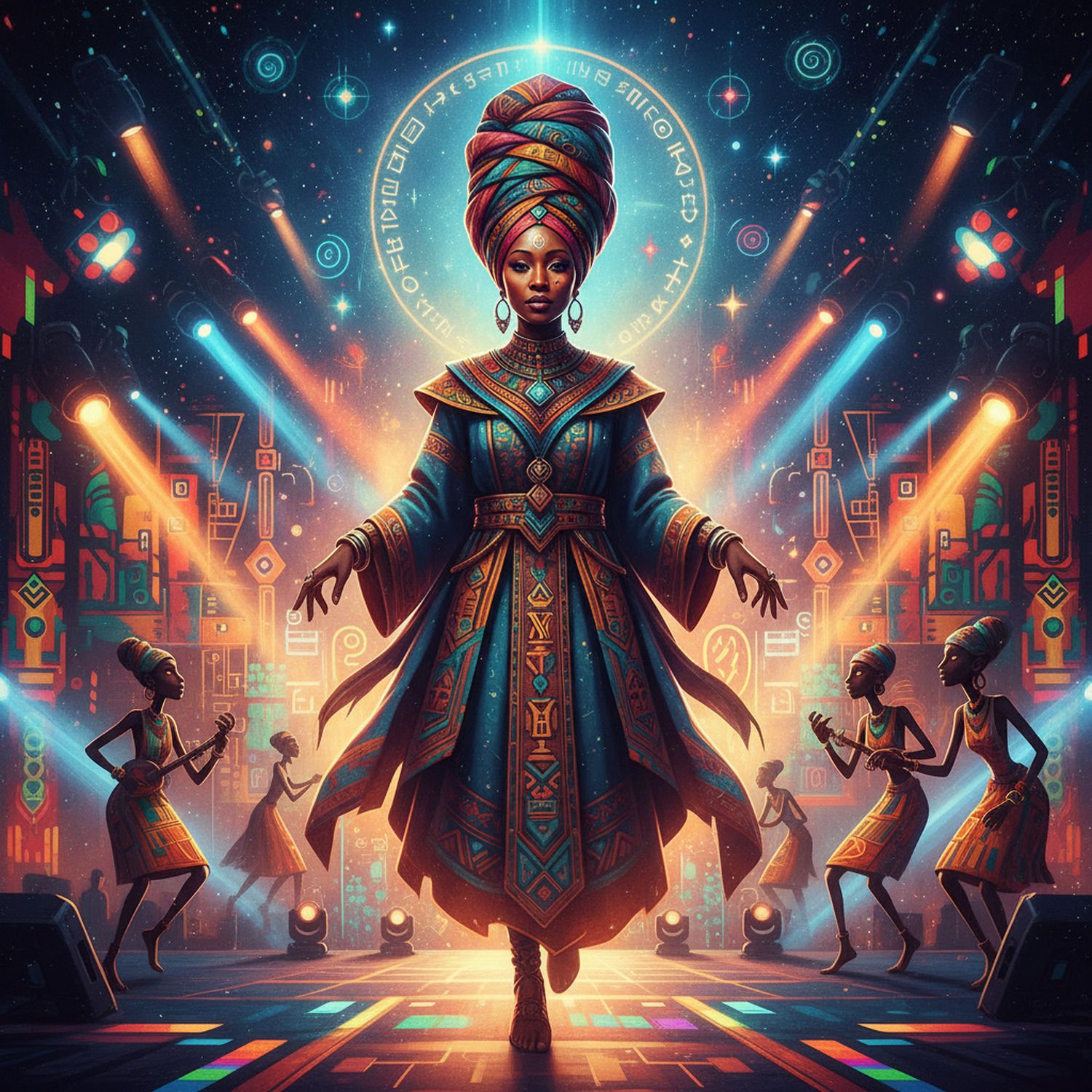 AI Generated Image - Muzyka Afrofuturyzm - Trendy i Nowości