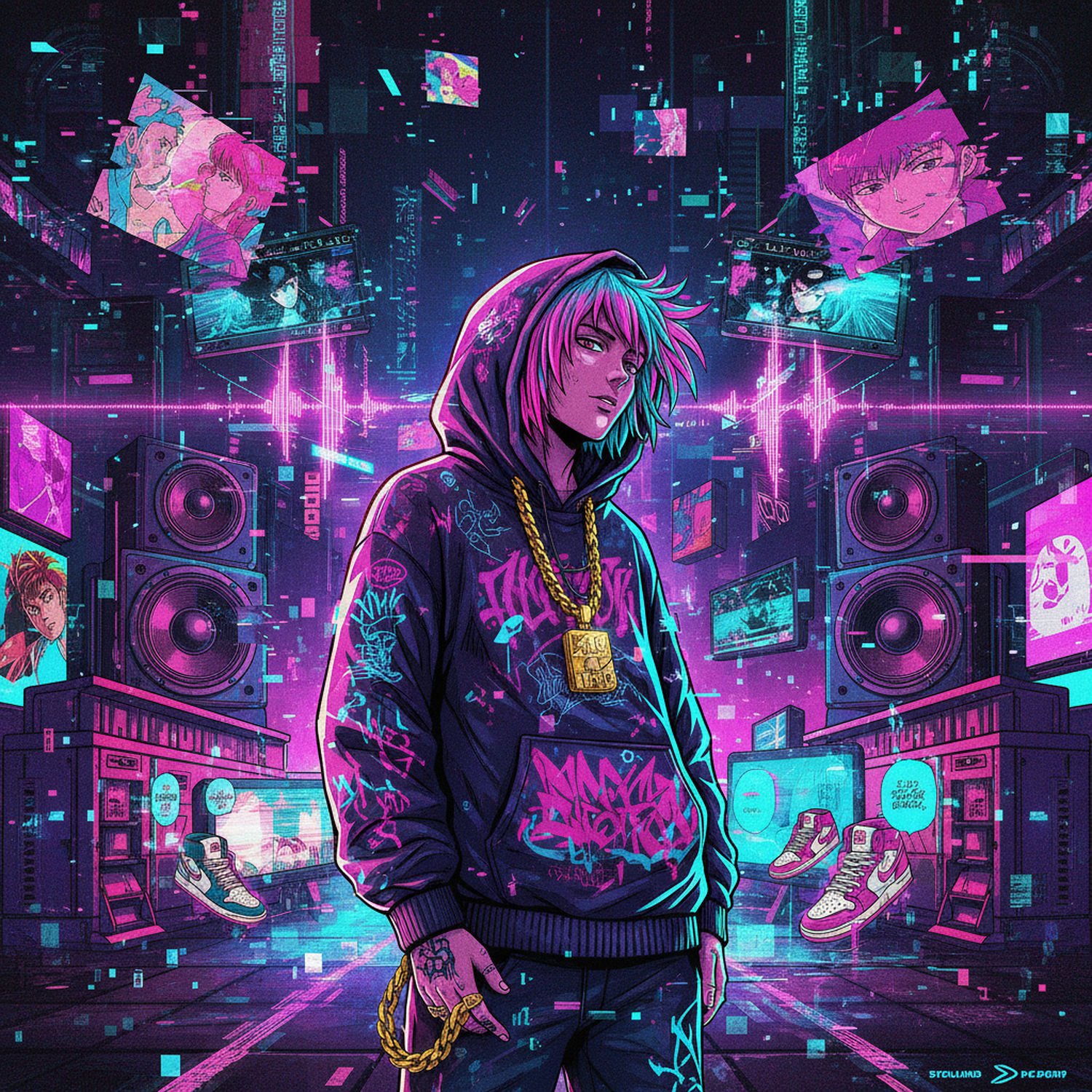 AI Generated Image - Muzyka PluggnB - Trendy i Nowości