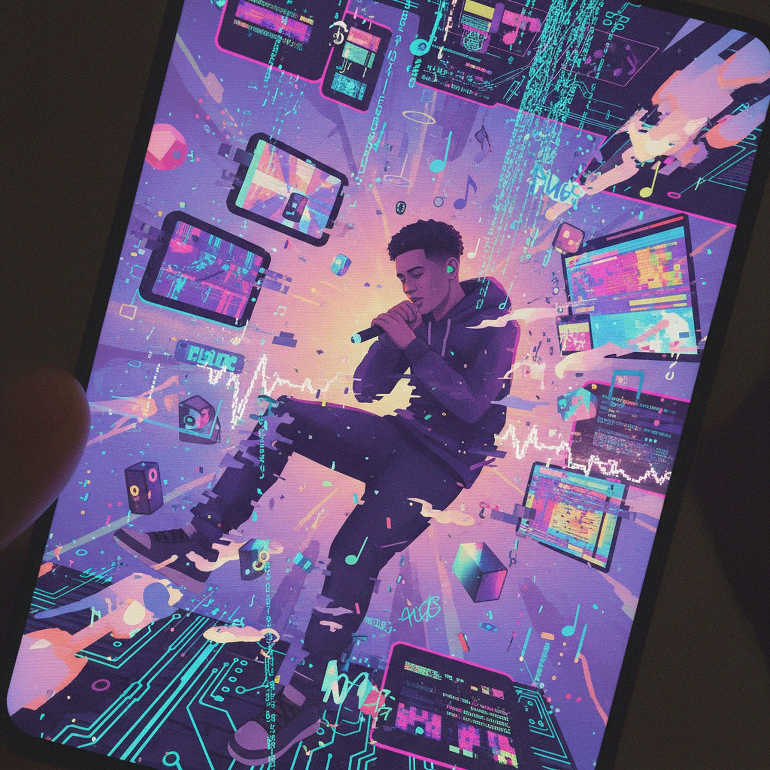 AI Generated Image - Muzyka PluggnB - Trendy i Nowości