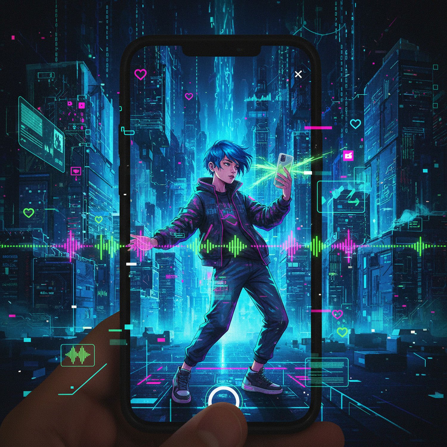 AI Generated Image - Muzyka PluggnB - Trendy i Nowości