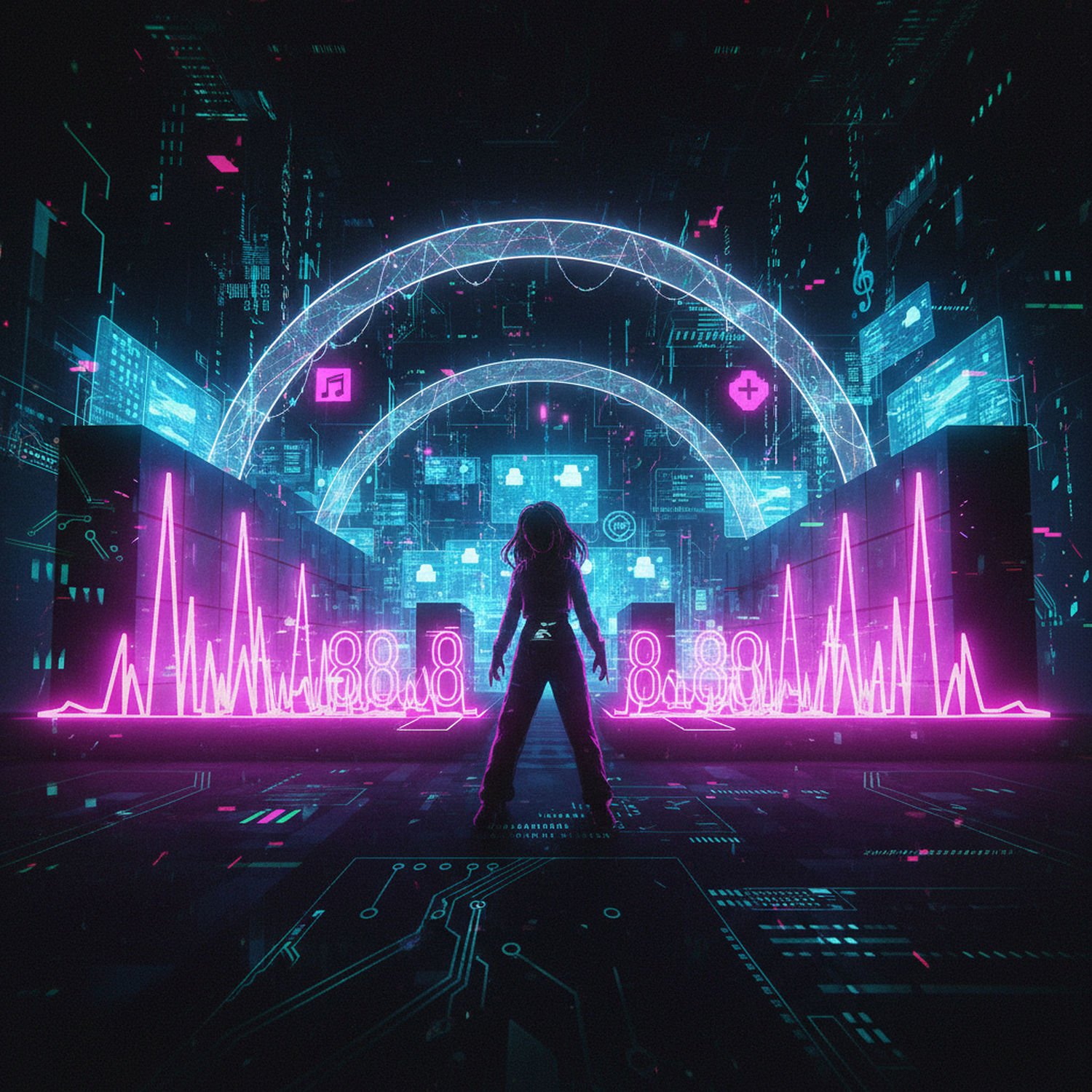AI Generated Image - Muzyka PluggnB - Trendy i Nowości