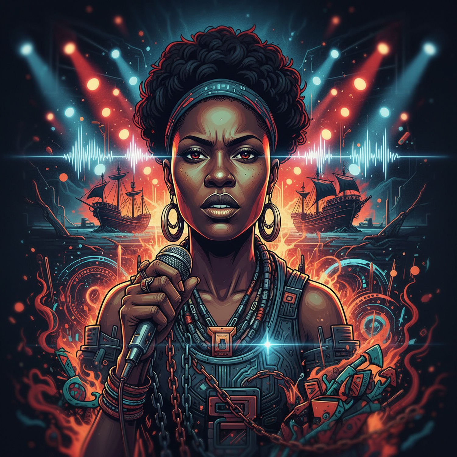 AI Generated Image - Muzyka Afrofuturyzm - Trendy i Nowości