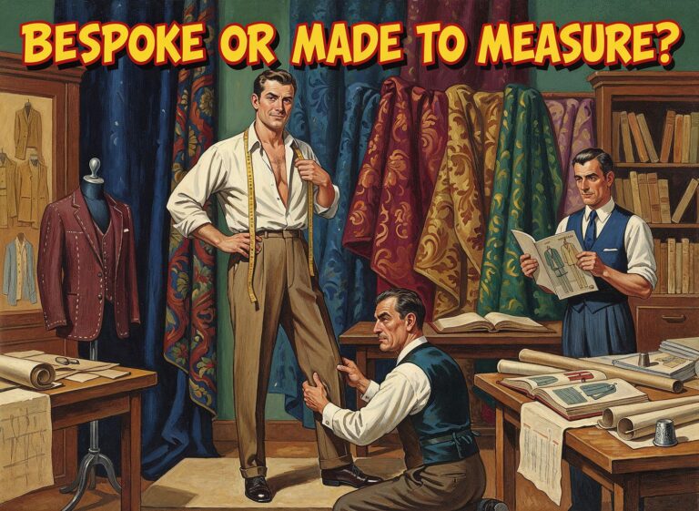 Przewodnik po garniturach szytych na miarę – poznaj różnice między bespoke a made to measure